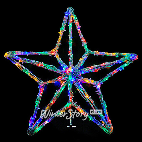 Светодиодная макушка Звезда 60 см разноцветная МанузинЪ