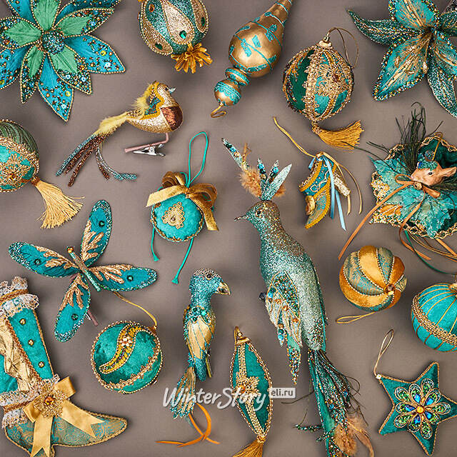 Винтажный елочный шар Восход Аскании 10 см Winter Deco