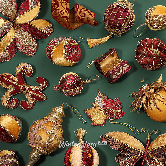 Винтажный елочный шар Олимп 10 см Winter Deco