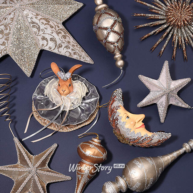 Елочная игрушка Кролик Пьетро: Eclogae 23 см, подвеска Winter Deco