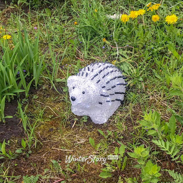 Светящаяся фигура для сада Ежик 15 см, уличная, акрил, IP44 Kaemingk