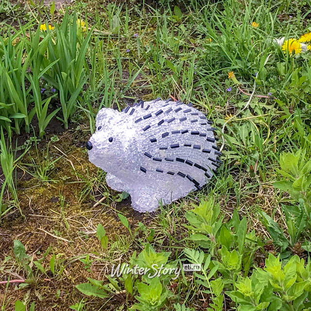 Светящаяся фигура для сада Ежик 15 см, уличная, акрил, IP44 Kaemingk