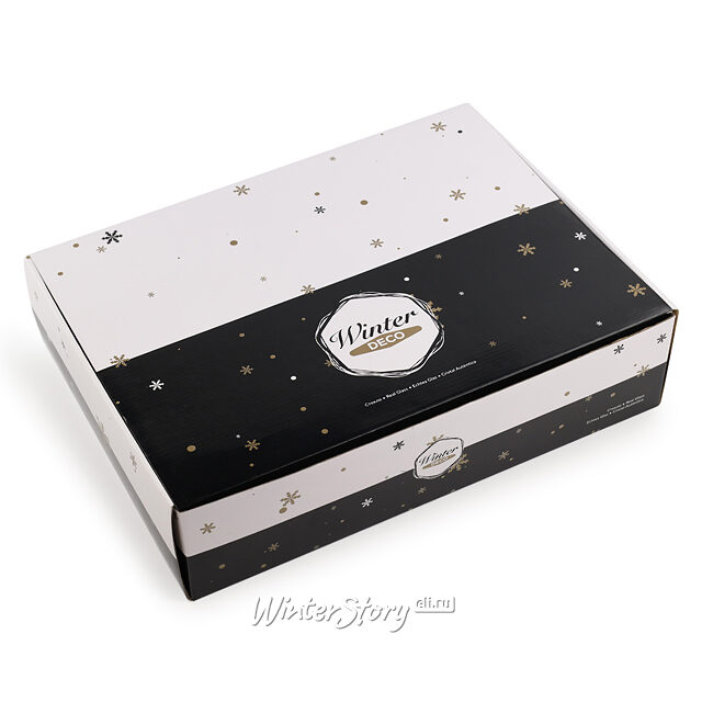 Елочные шары Vincitore Sole 10-15 см, 12 шт, стекло Winter Deco