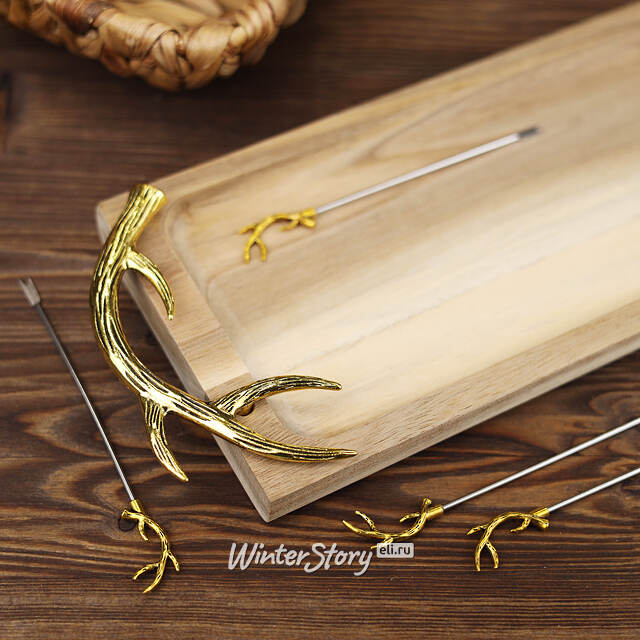 Набор для сервировки закусок Тронхейм: Gold 33 см Kaemingk