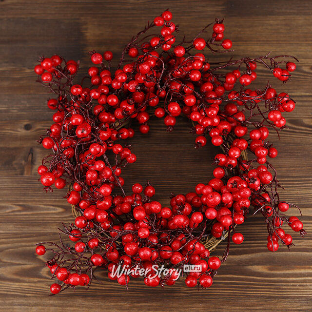 Новогодний венок с ягодами Adelrendy 40 см Edelman