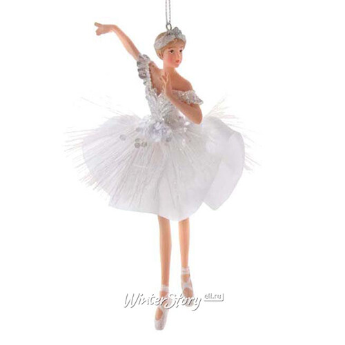 Елочная игрушка Балерина Франческа - Marble Maiden 14 см, подвеска Kurts Adler