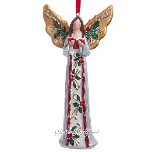 Елочная игрушка Ангел - Golden Wings 12 см, подвеска Kurts Adler