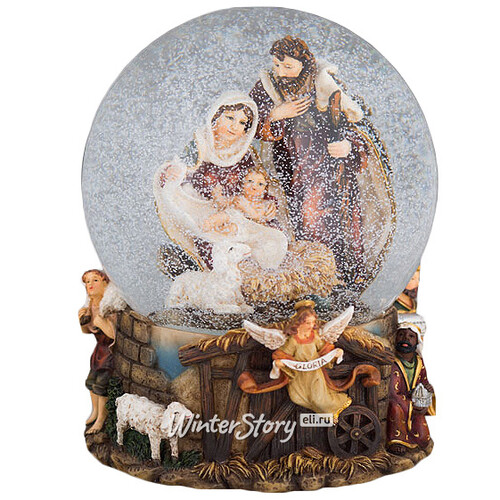 Снежный шар музыкальный "Рождество Христово", 20 см Holiday Classics
