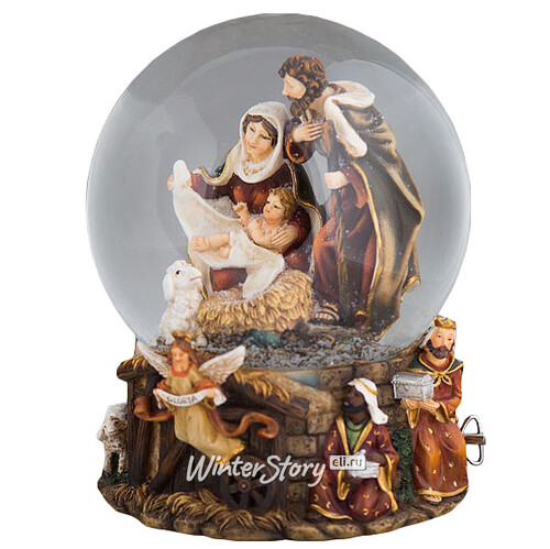 Снежный шар музыкальный "Рождество Христово", 20 см Holiday Classics