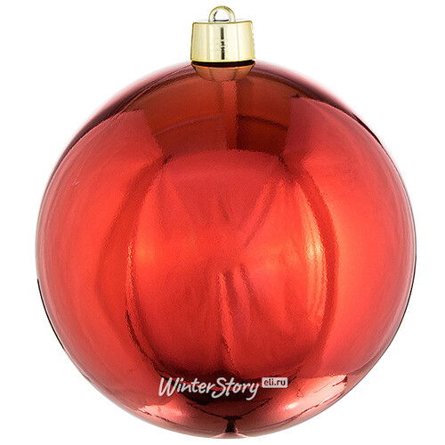 Пластиковый шар 40 см красный глянцевый, Winter Decoration Winter Deco