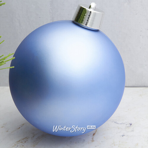 Пластиковый шар 20 см голубой матовый, Winter Decoration Winter Deco