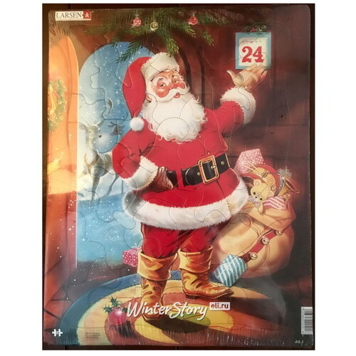 Детский новогодний пазл Санта Клаус, 33 элемента LARSEN