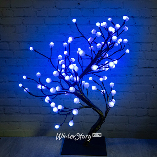 Светящееся дерево Барбария Пуаре 60 см, 96 синих LED ламп, IP20 BEAUTY LED