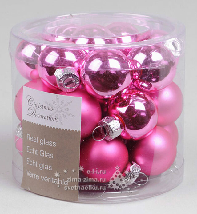 Набор шариков, розовыйй, 25мм*24шт