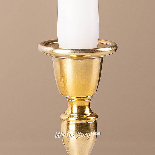 Декоративный подсвечник на 1 свечу Элиас 12 см, золотой Swerox