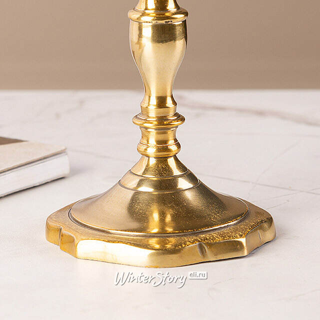 Декоративный подсвечник на 1 свечу Элиас 12 см, золотой Swerox