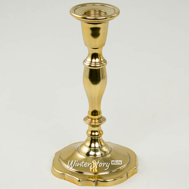 Декоративный подсвечник на 1 свечу Виллиам 18 см, золотой Swerox