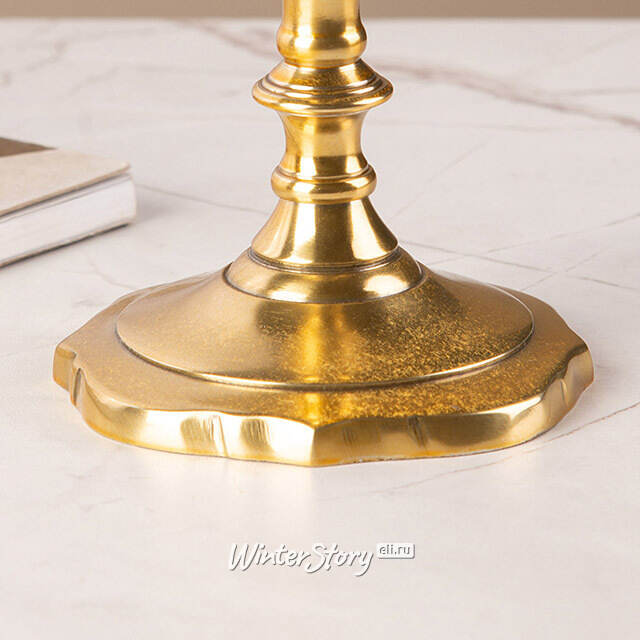 Декоративный подсвечник на 1 свечу Виллиам 18 см, золотой Swerox