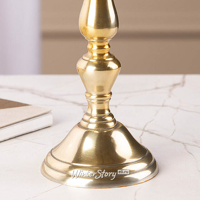 Декоративный подсвечник на 1 свечу Юхан 18 см, золотой Swerox
