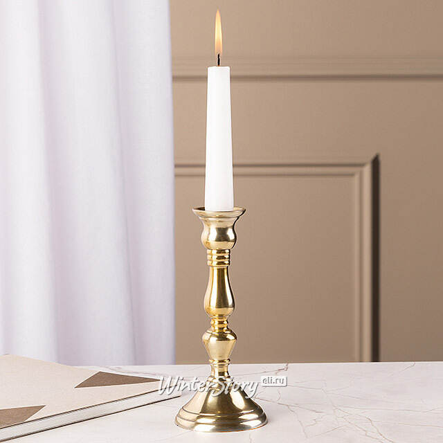 Декоративный подсвечник на 1 свечу Юхан 18 см, золотой Swerox
