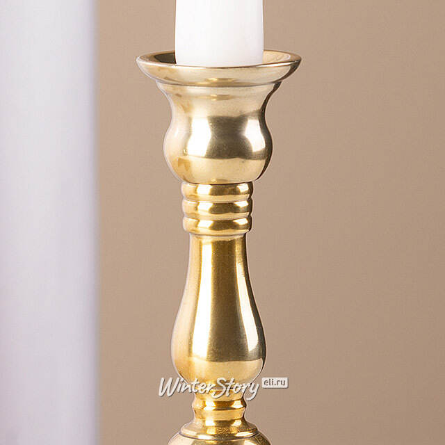 Декоративный подсвечник на 1 свечу Юхан 18 см, золотой Swerox