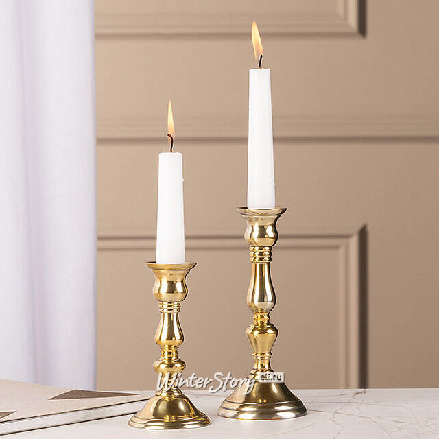 Декоративный подсвечник на 1 свечу Юхан 18 см, золотой Swerox