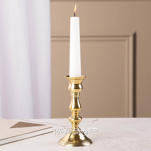 Декоративный подсвечник на 1 свечу Юхан 14 см, золотой Swerox