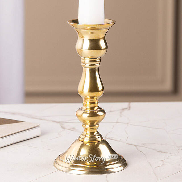 Декоративный подсвечник на 1 свечу Юхан 14 см, золотой Swerox