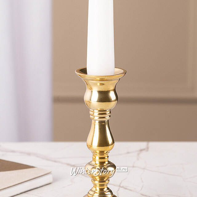 Декоративный подсвечник на 1 свечу Юхан 14 см, золотой Swerox