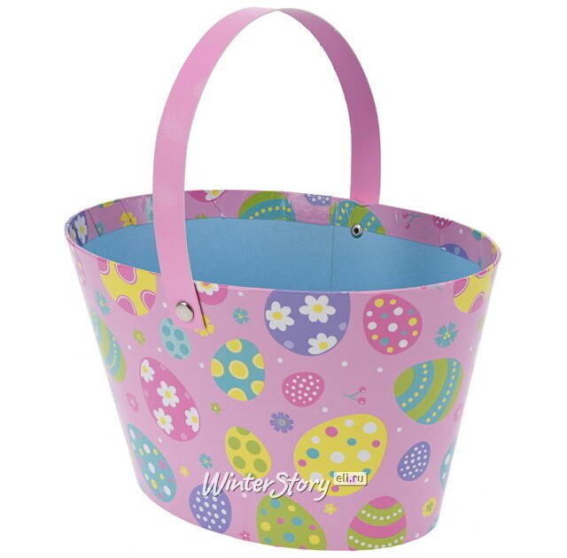 Декоративная корзина Bright Easter 20*12 см розовая Koopman