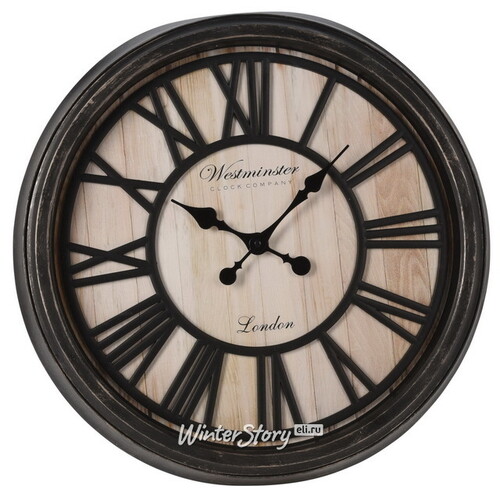 Настенные часы Нуово 50 см черные Koopman