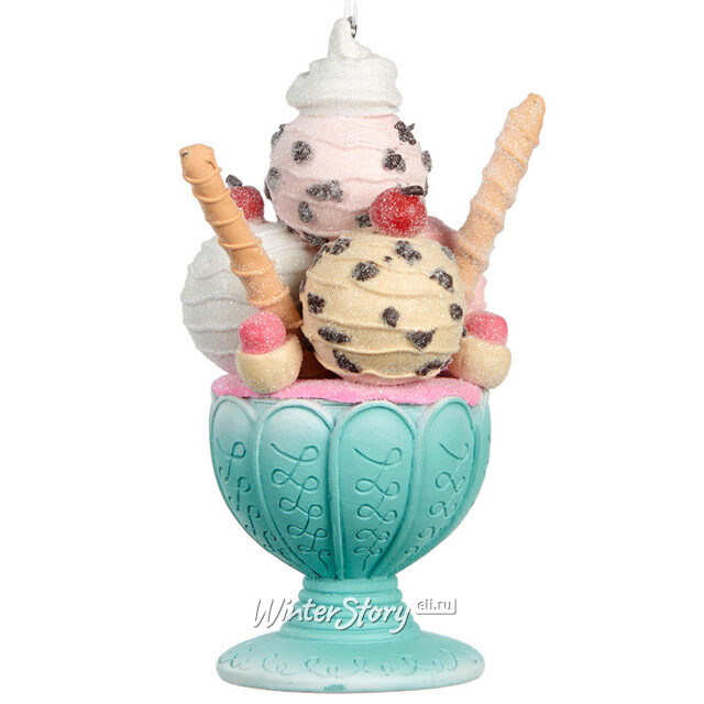 Елочная игрушка Мороженое в креманке 12 см, подвеска купить в интернет ...
