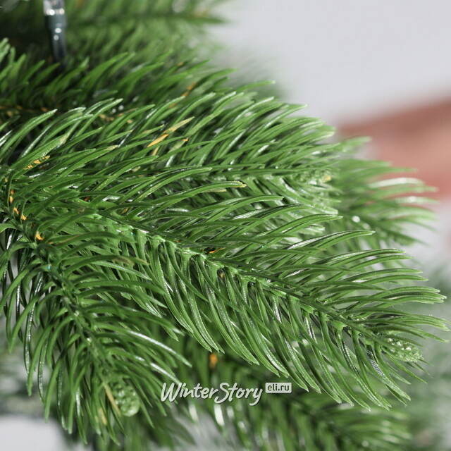 Искусственная елка с лампочками Королева Леса 185 см, 380 теплых белых ламп, ЛИТАЯ 100% ElkaDe