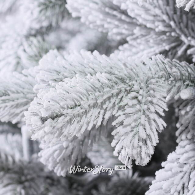 Настольная елка с лампочками Королева Леса 90 см заснеженная в мешочке, ЛИТАЯ 100% ElkaDe