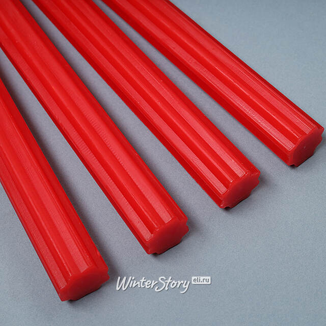Высокие свечи 30 см Астерия красные, 4 шт Candleslight (Кэндлслайт)