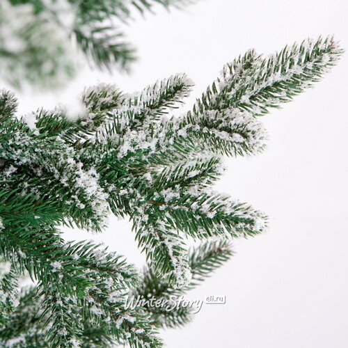 Искусственная елка Шотландия заснеженная 180 см, ЛИТАЯ 100% Crystal Trees
