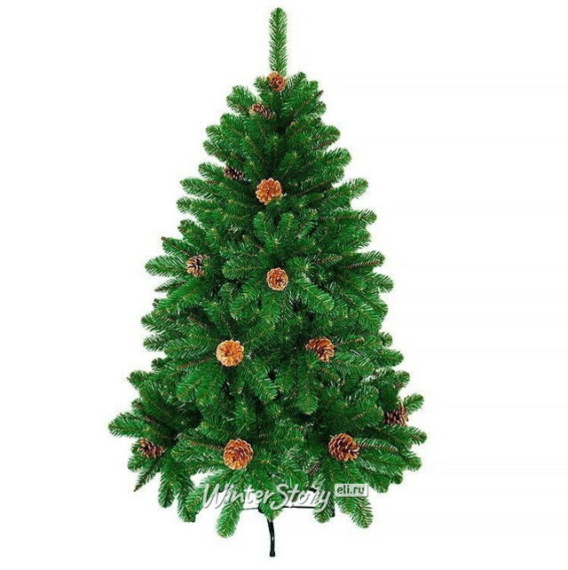 Искусственная елка Триумфальная с шишками 210 см, ПВХ Crystal Trees