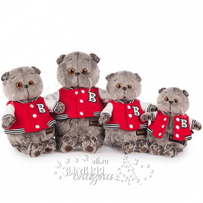 Мягкая игрушка Кот Басик в клубной куртке 30 см Budi Basa