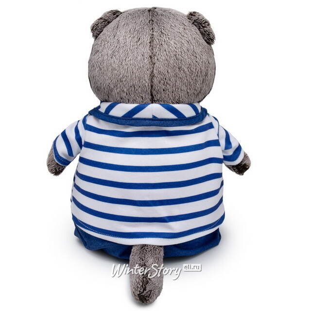 Мягкая игрушка Кот Басик в полосатом жакете 25 см Budi Basa