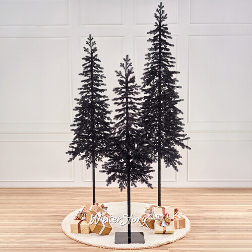 Искусственная черная елка Королева Тянь Шаня 210 см, ЛИТАЯ 100% Max Christmas