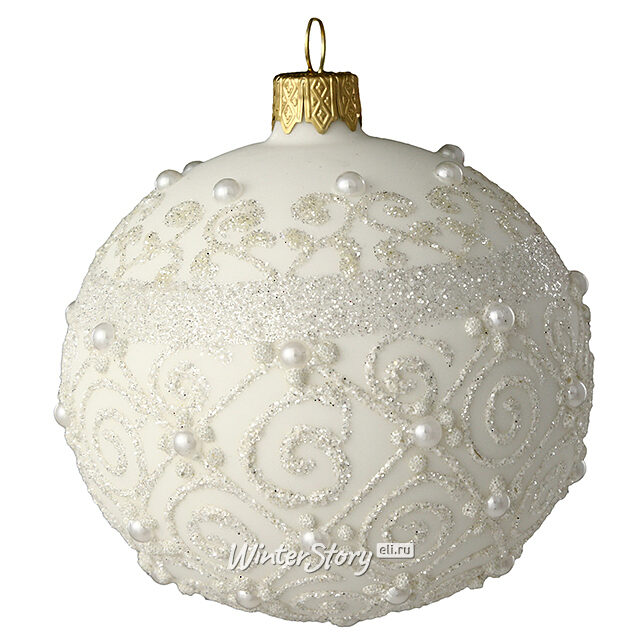 Стеклянный елочный шар Мираж 8 см Коломеев