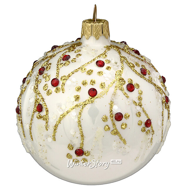 Стеклянный елочный шар Княжеский 8 см Коломеев
