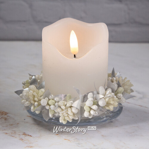 Венок для свечи Snowberry - Снежные Ягоды 10 см Swerox