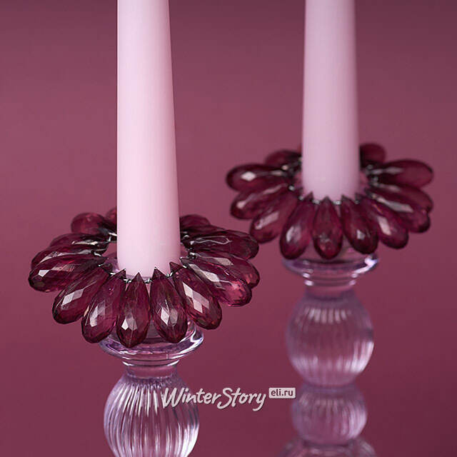 Украшение для свечи Pink Diamonds 9 см Swerox