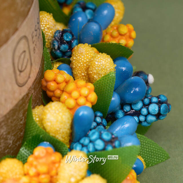 Венок для свечи Summer Berry 11 см, желтый Swerox