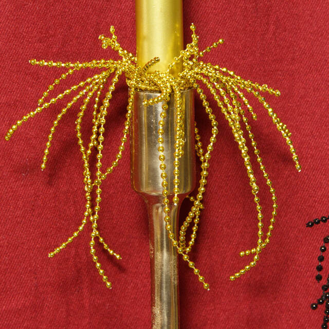 Кольцо для салфетки Ар-Деко золотое Swerox