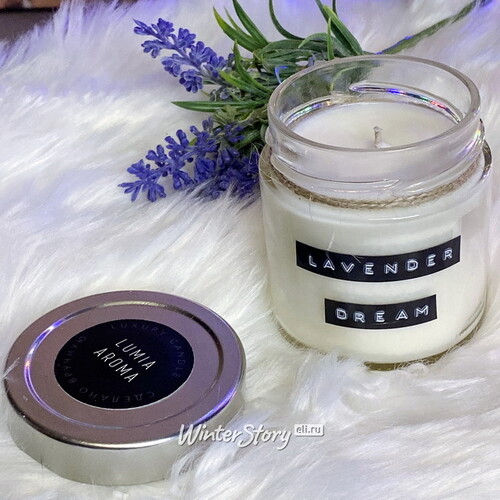 Ароматическая соевая свеча Lavender Dream, 40 часов горения Lumia Aroma