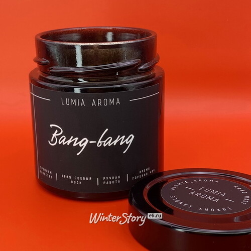 Ароматическая соевая свеча Bang-Bang 200 мл, 40 часов горения Lumia Aroma