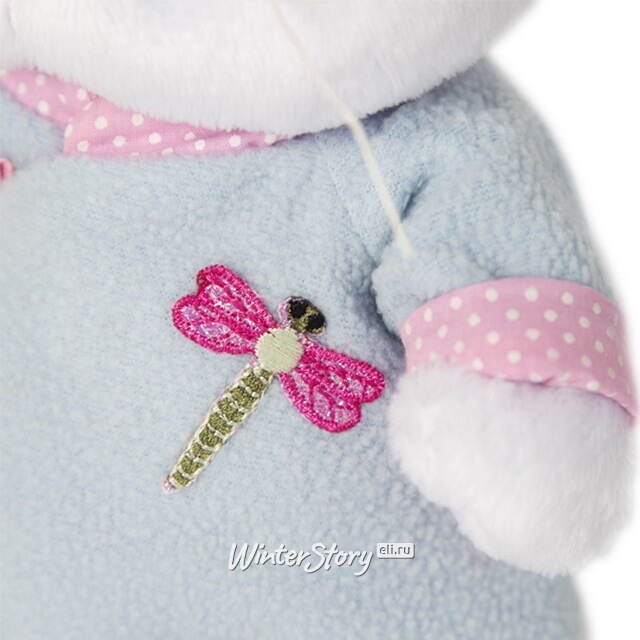 Мягкая игрушка Кошечка Лили Baby в голубой курточке в китайском стиле 20 см Budi Basa