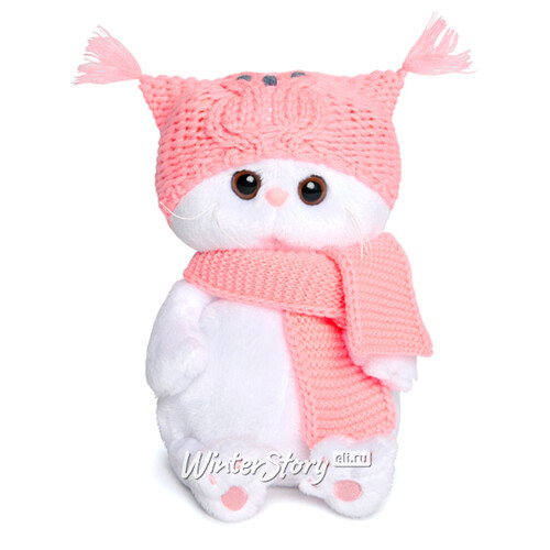 Мягкая игрушка Кошечка Лили Baby в шапке-сова и шарфе 20 см Budi Basa
